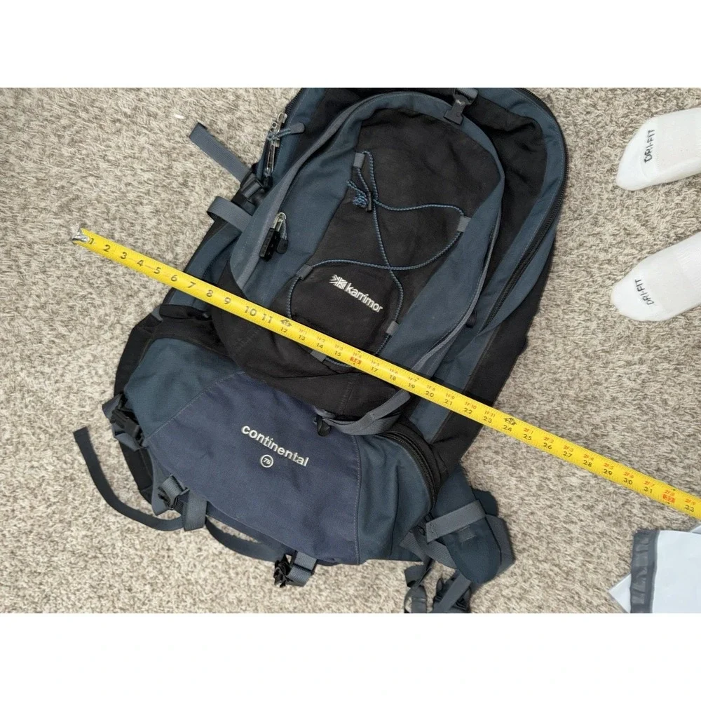 Karrimor Continental 75 L Hiking Backpack Black Blue GREAT CONDITION RARE‎